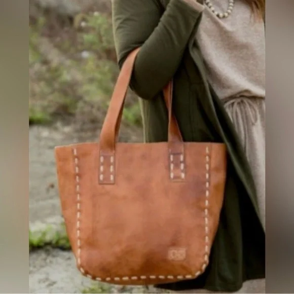 Bed Stu Brown Leather Shoulder Bag - Picture 4 of 6